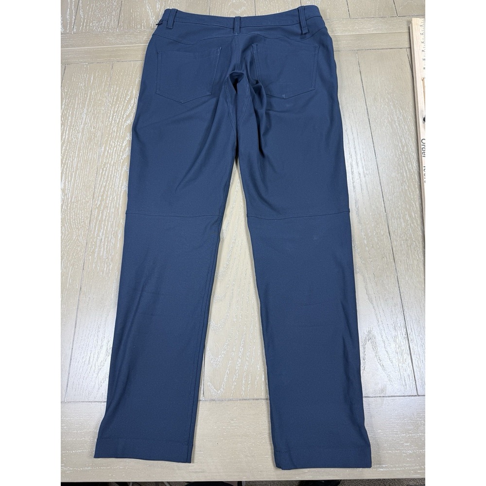 Lululemon Pants Mens 28 Navy ABC Slim Warpstream Stretch Travel Casual - Picture 5 of 16